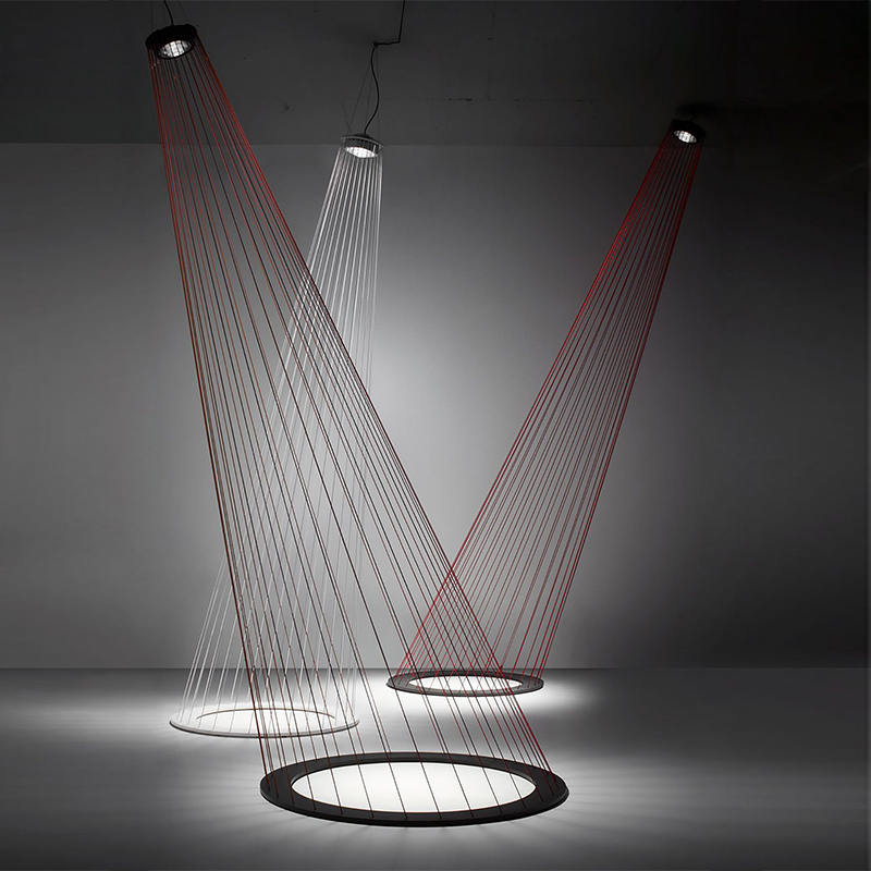 Люстра Ray Light Threads Object Lighting Красный Черный в Ульяновске | Loft Concept 