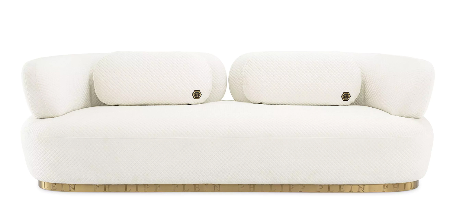 Диван Philipp Plein Sofa Signature Белый - фото