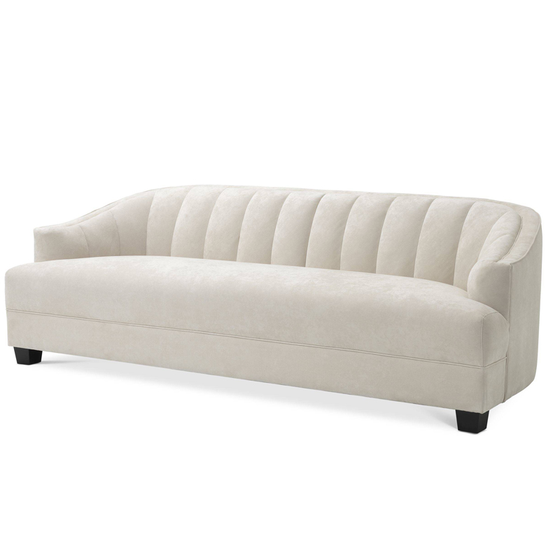 Диван Eichholtz Sofa Polaris ivory ( слоновая кость ) Черный в Ульяновске | Loft Concept 