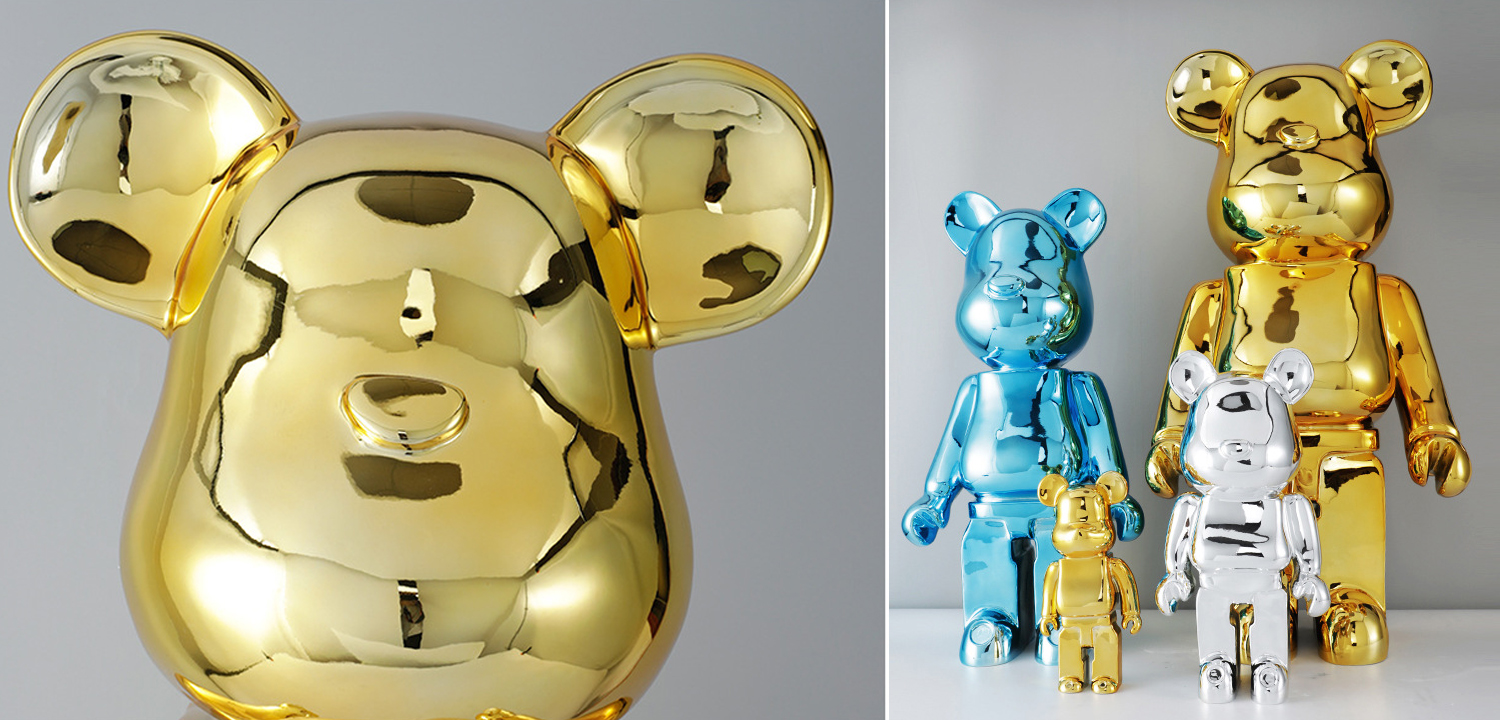 Статуэтка Bearbrick Gold - фото