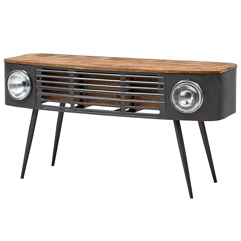 Консоль Loft Car Console Table Древесина Графит в Ульяновске | Loft Concept 