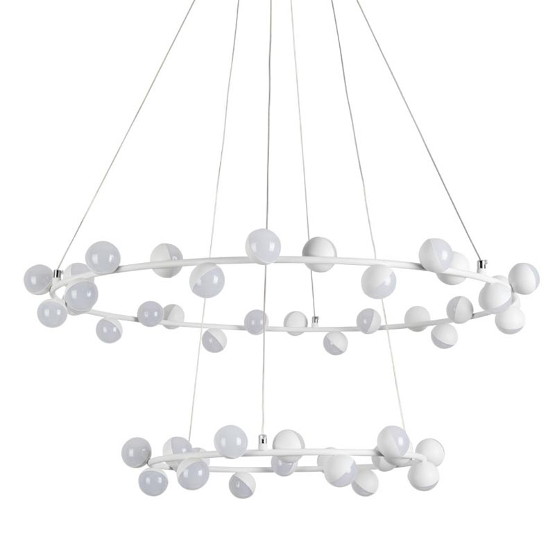 Люстра Vilelme Chandelier white double Белый в Ульяновске | Loft Concept 