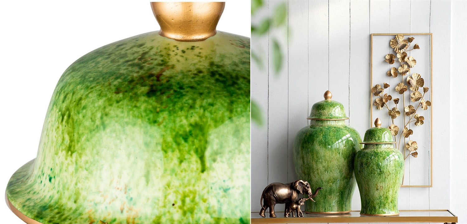 Ваза Vase Gold Edging 60 - фото