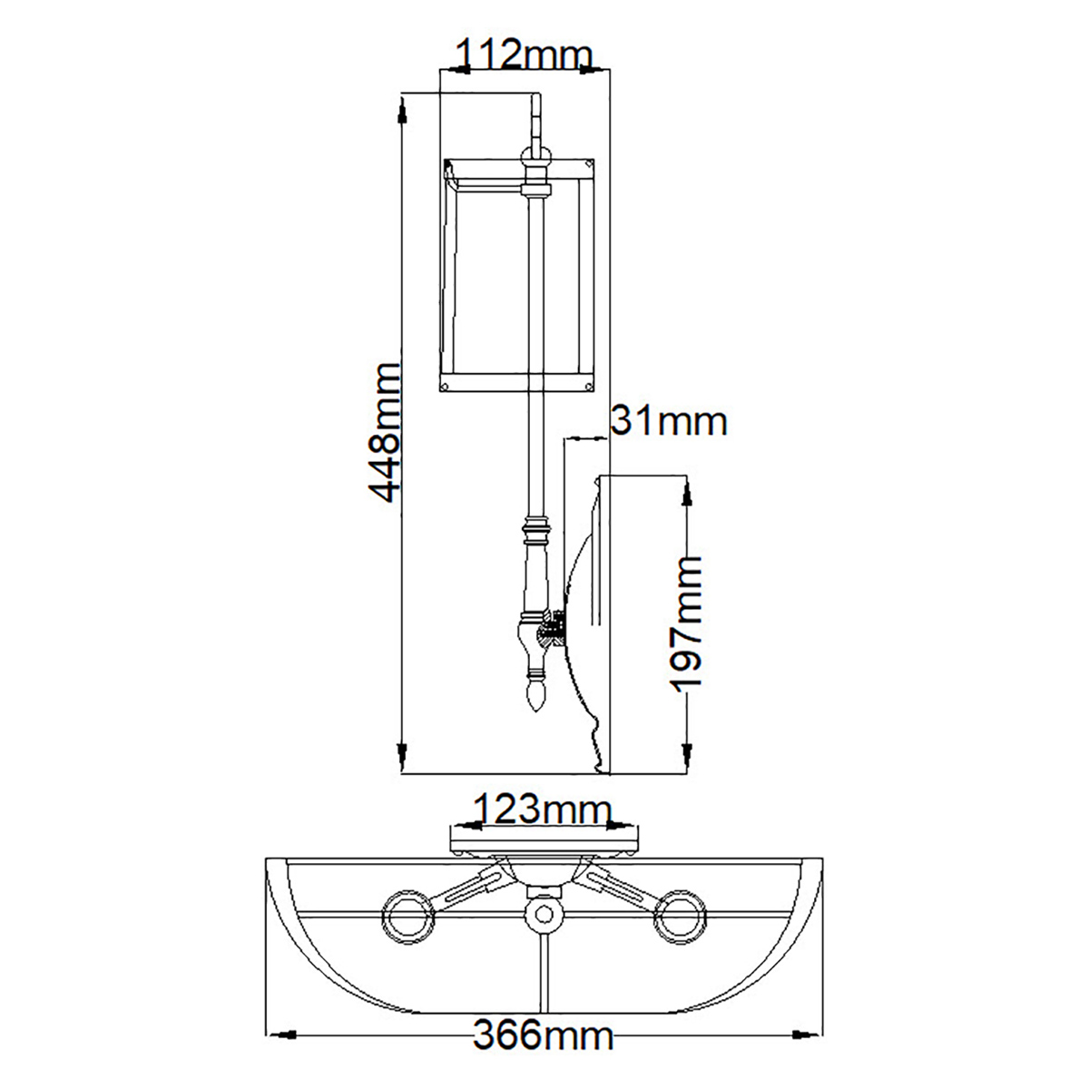 Бра с 2-мя бежевыми абажурами в классическом стиле Hinkley в Ульяновске