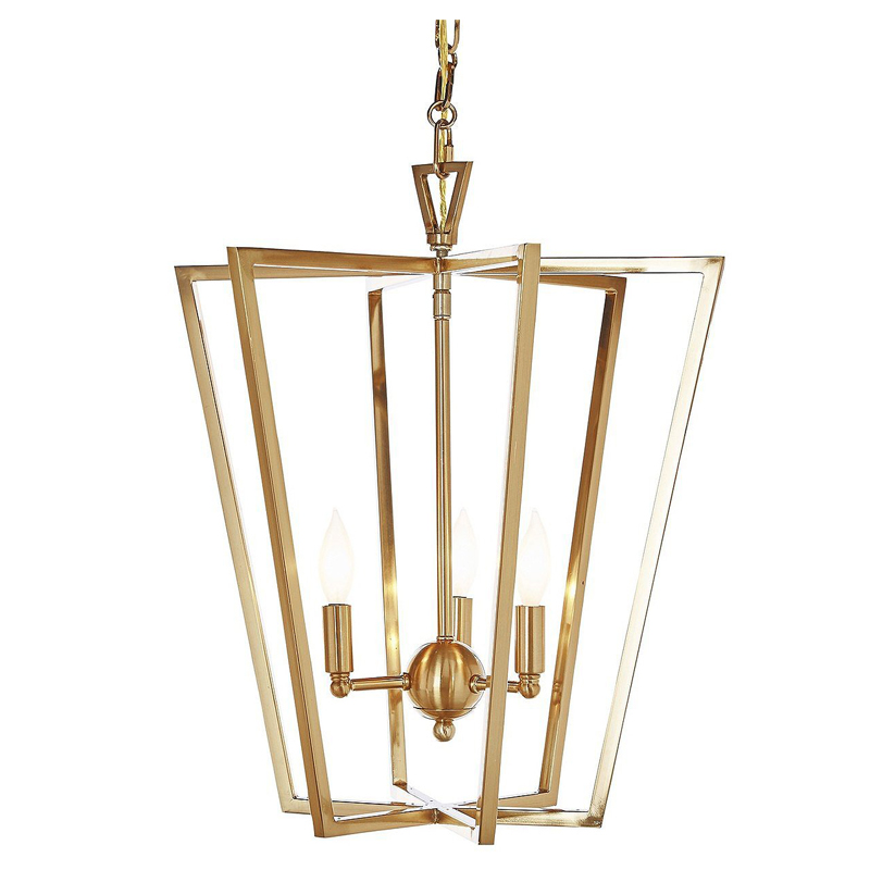 Люстра Fabiole Gold Cage Chandelier Золотой в Ульяновске | Loft Concept 