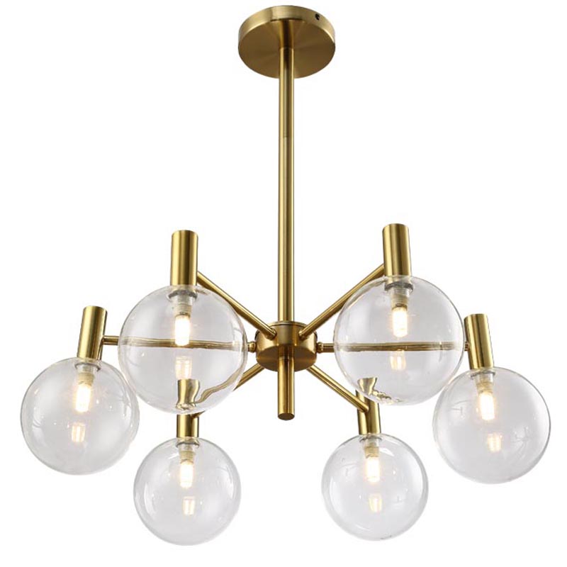 Люстра Holevier Chandelier 6 lamp Золотой в Ульяновске | Loft Concept 