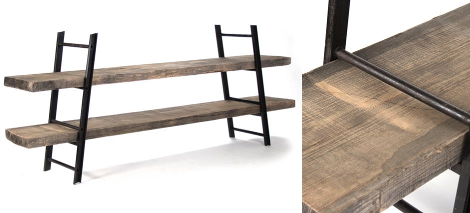 Стеллаж Industrial Iron Rustic Console Стеллаж Industrial Iron Rustic Console - Loft-Concept в Ульяновске