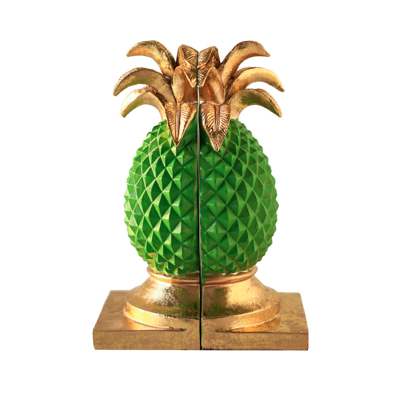 Держатель для книг Green Pineapple Book Holder Зеленый Золотой в Ульяновске | Loft Concept 