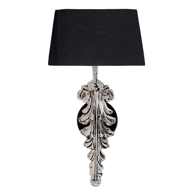 Бра Eichholtz Wall Lamp Beau Site Nickel+Black Никель Черный в Ульяновске | Loft Concept 