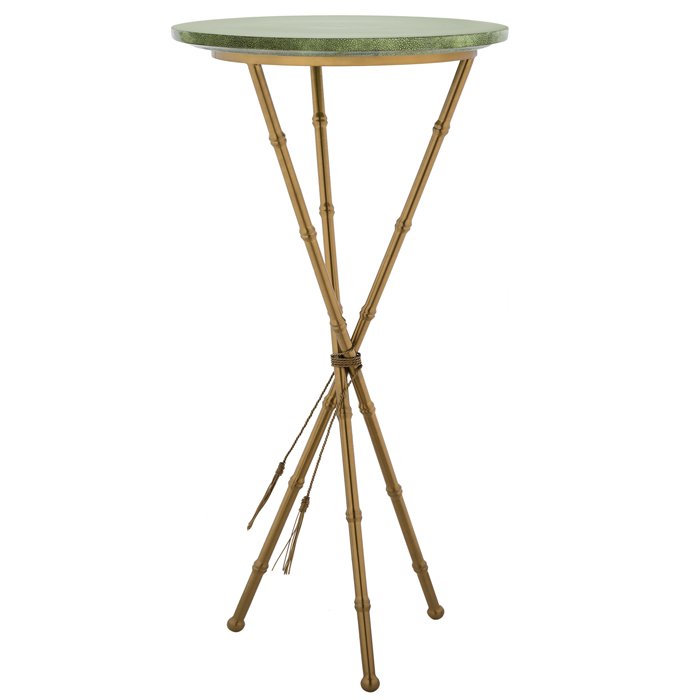 Green Stingray Skin Side Tables Зеленый Золотой в Ульяновске | Loft Concept 