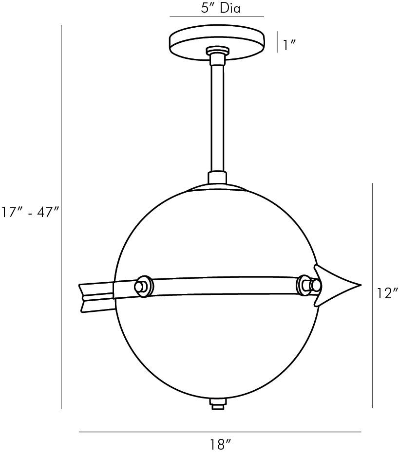 Люстра Arteriors CELESTIAL PENDANT в Ульяновске