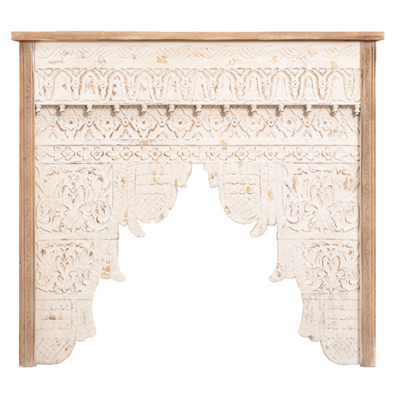 Консоль Indian Antique White Furniture Shakti Console Бежевый Древесина в Ульяновске | Loft Concept 