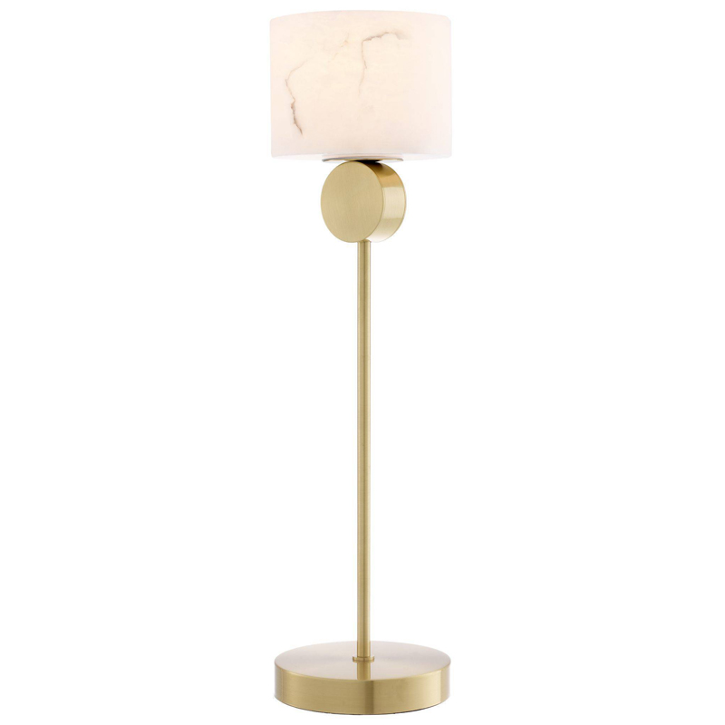 Настольная лампа Eichholtz Table Lamp Etruscan Латунь Белый в Ульяновске | Loft Concept 