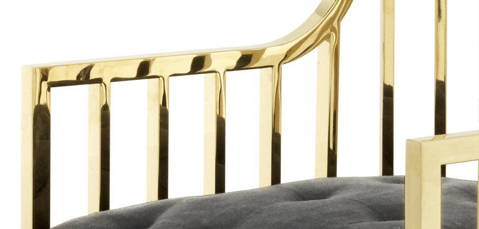 Кресло Eichholtz Chair Bora Bora Gold - фото №1