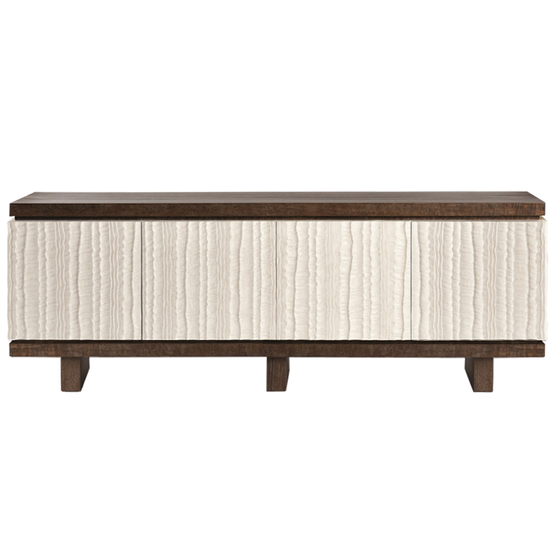 Riverside Textured Long Sideboard  ivory ( слоновая кость ) Коричневый в Ульяновске | Loft Concept 