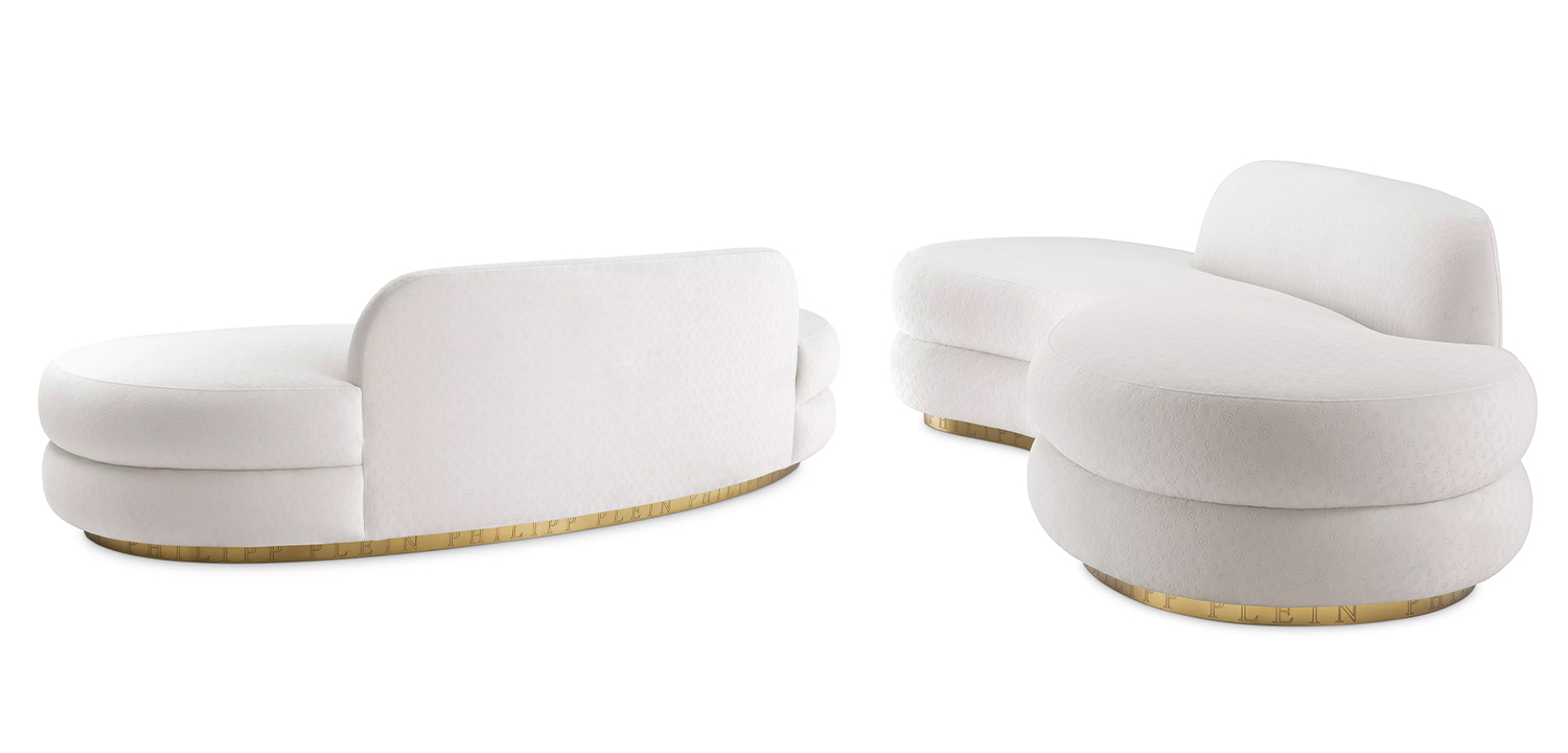 Диван белый Philipp Plein Sofa Icon - фото №1