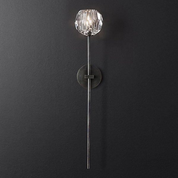 Бра RH Boule de Cristal Long Sconce Black Черный в Ульяновске | Loft Concept 