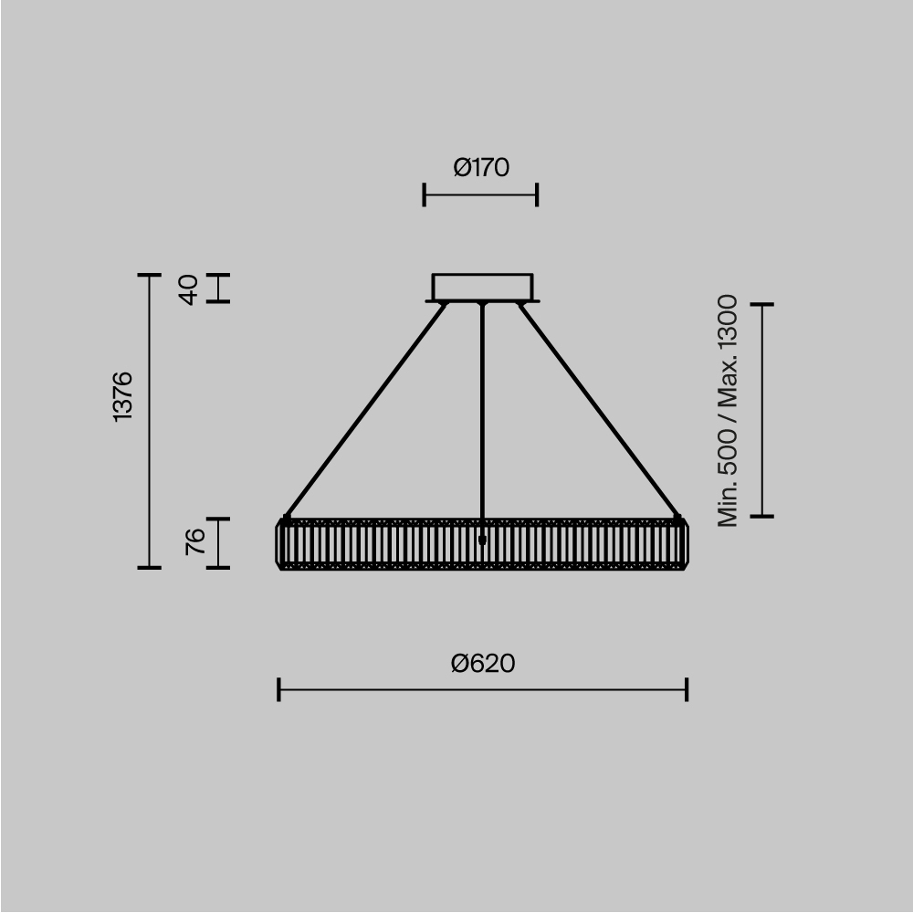 Люстра подвесная Krone 3000К 36Вт в Ульяновске