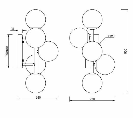 Бра White Balls Sconces в Ульяновске