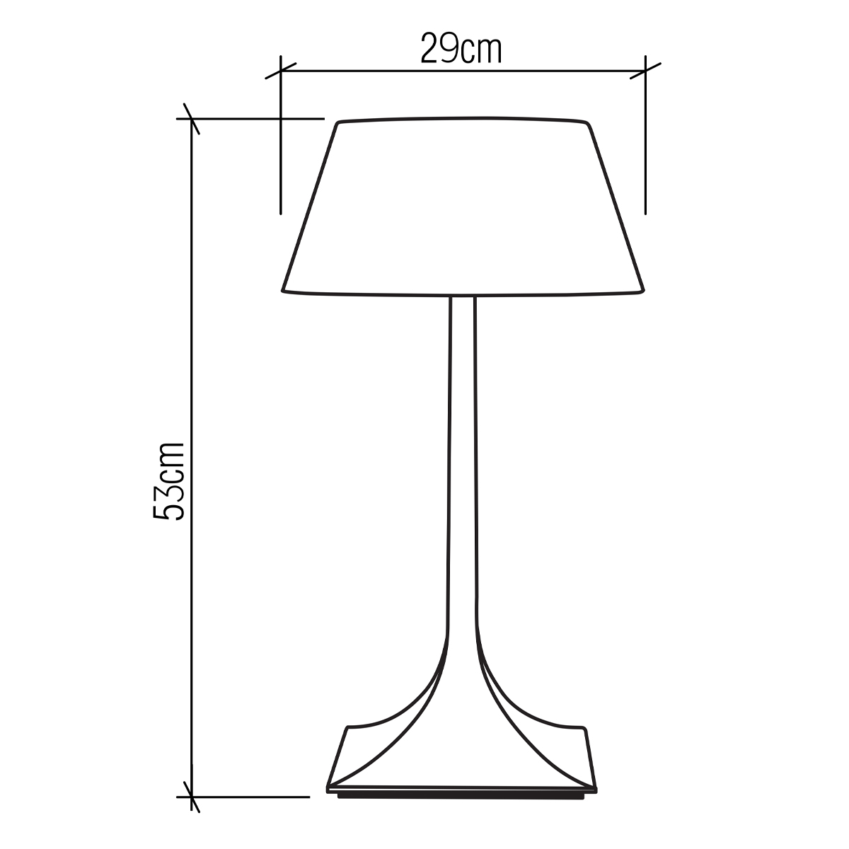 Настольная лампа со скошенным конусовидным абажуром и фигурной ножкой в цвете тик Accord Lighting в Ульяновске