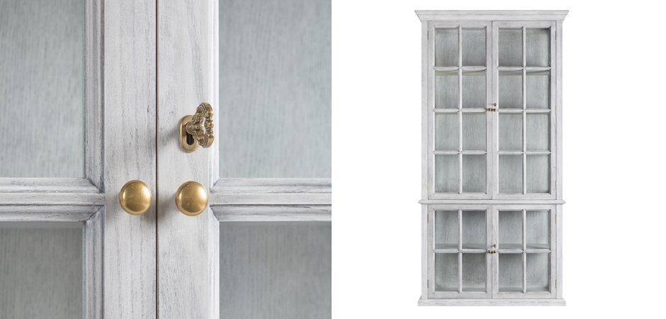 Шкаф-витрина White Provence - фото №1