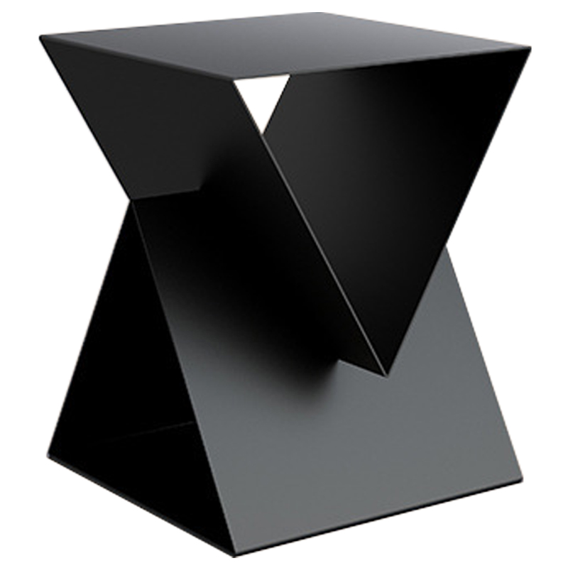 Приставной стол Two Triangles Black Side Table Черный в Ульяновске | Loft Concept 