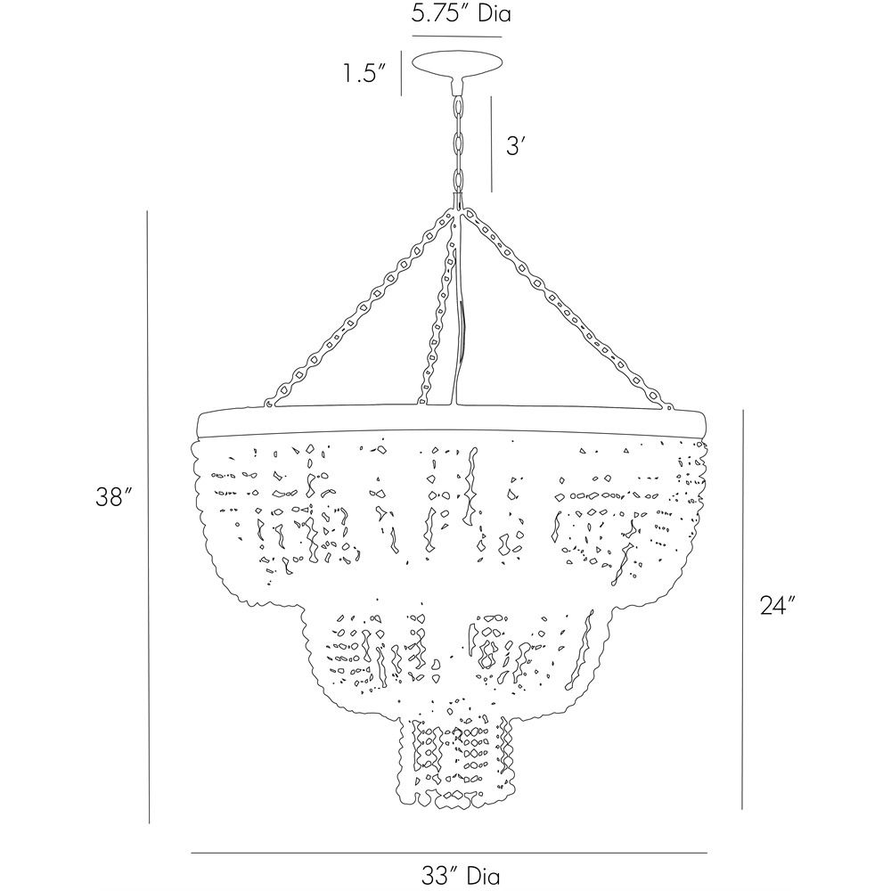 Люстра Arteriors CHAPPELLET CHANDELIER в Ульяновске