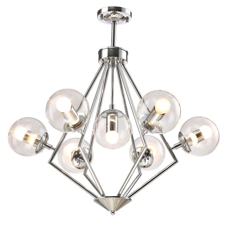 Люстра Liebaud Chandelier 7 lamp Хром в Ульяновске | Loft Concept 