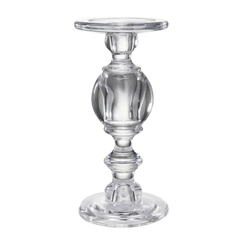 Подсвечник Glass Candlestick II Прозрачное Стекло в Ульяновске | Loft Concept 