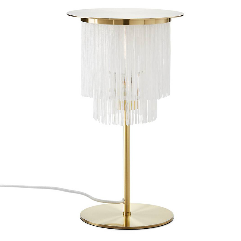 Настольная лампа Houtique Table lamp Белый Латунь в Ульяновске | Loft Concept 