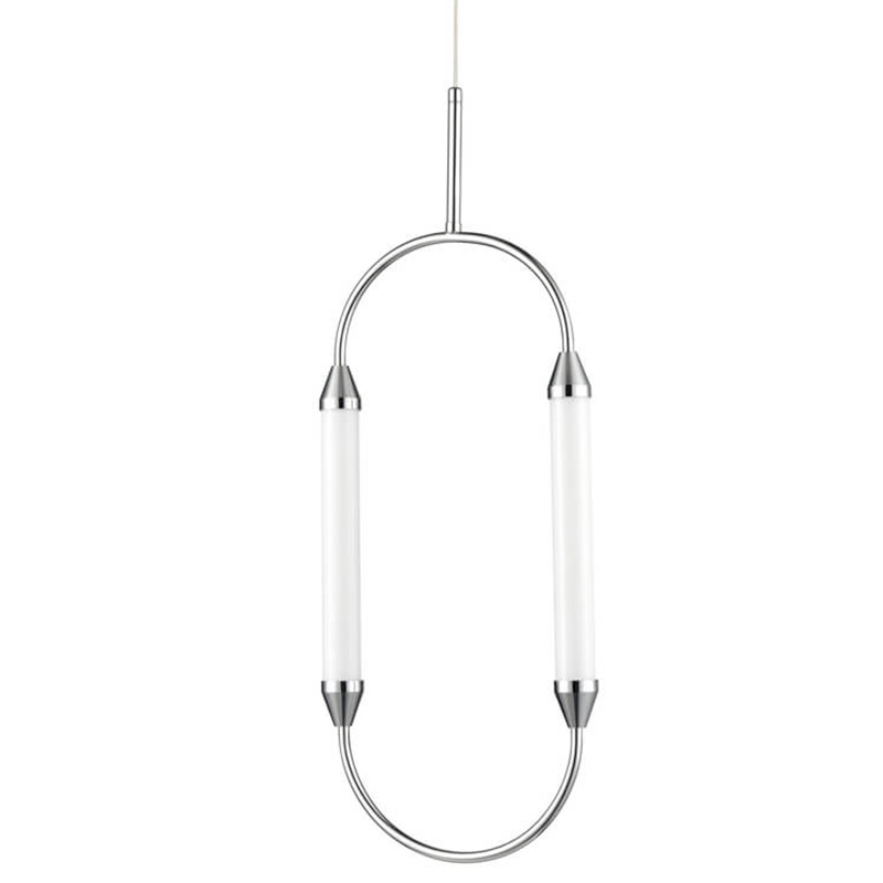 Подвесной светильник Giopato & Coombes CIRQUE Pendant Ellipse Vertical Chrome M Хром в Ульяновске | Loft Concept 