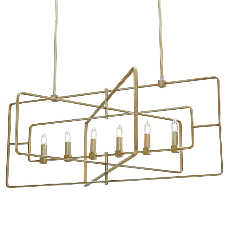 Люстра Macleod Linear Chandelier Золотой в Ульяновске | Loft Concept 