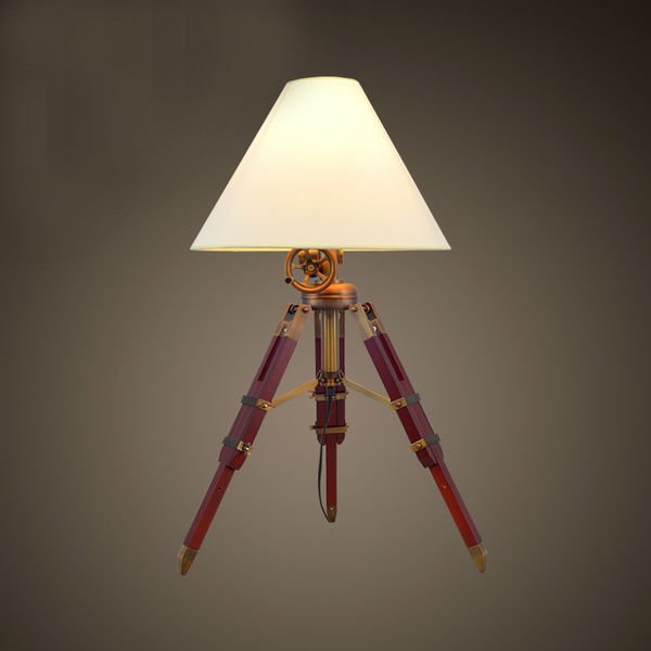 Настольная лампа Table Standing Lamp Red Бургундский красный в Ульяновске | Loft Concept 