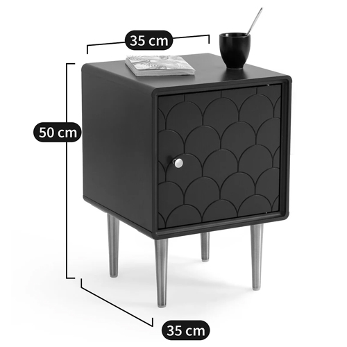 Тумба с одной дверцей Scale Ornament Blue Nightstand в Ульяновске