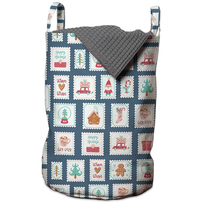 Корзина New Year Postage Stamps Basket Мульти Корзина New Year Postage Stamps Basket Мульти в Ульяновске | Loft Concept