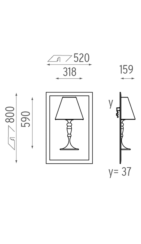 Настенный Светильник Flos Abajourd Hui Small Lampada da parete в Ульяновске