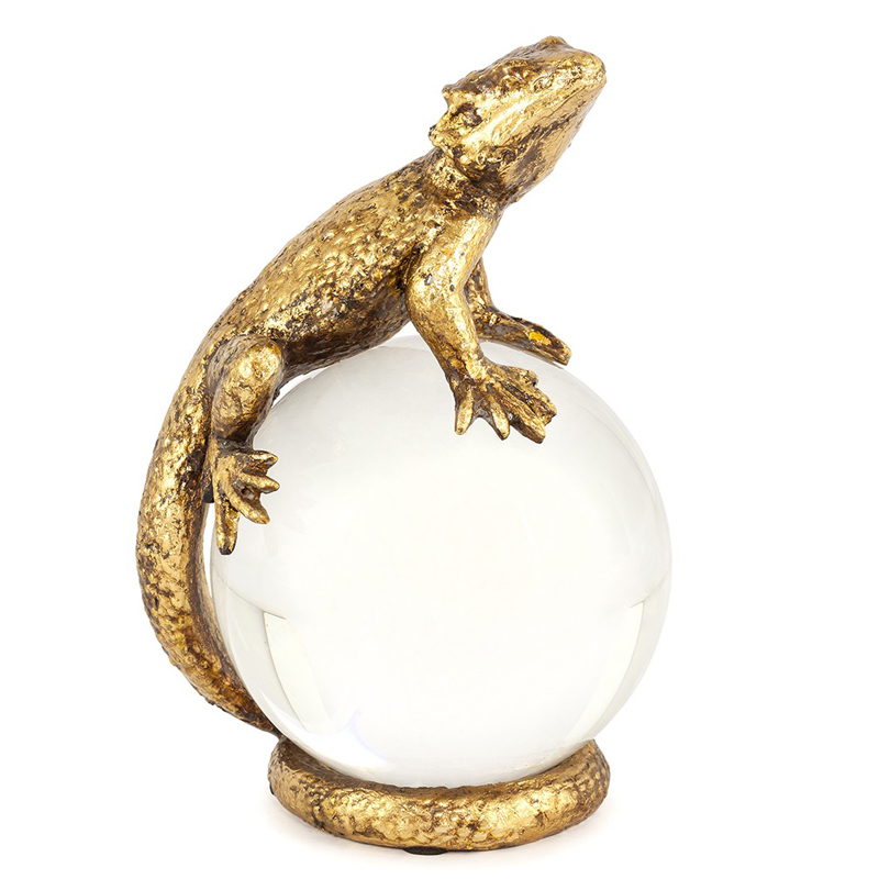 Статуэтка PAPERWEIGHT LIZARD Белый Бронза в Ульяновске | Loft Concept 