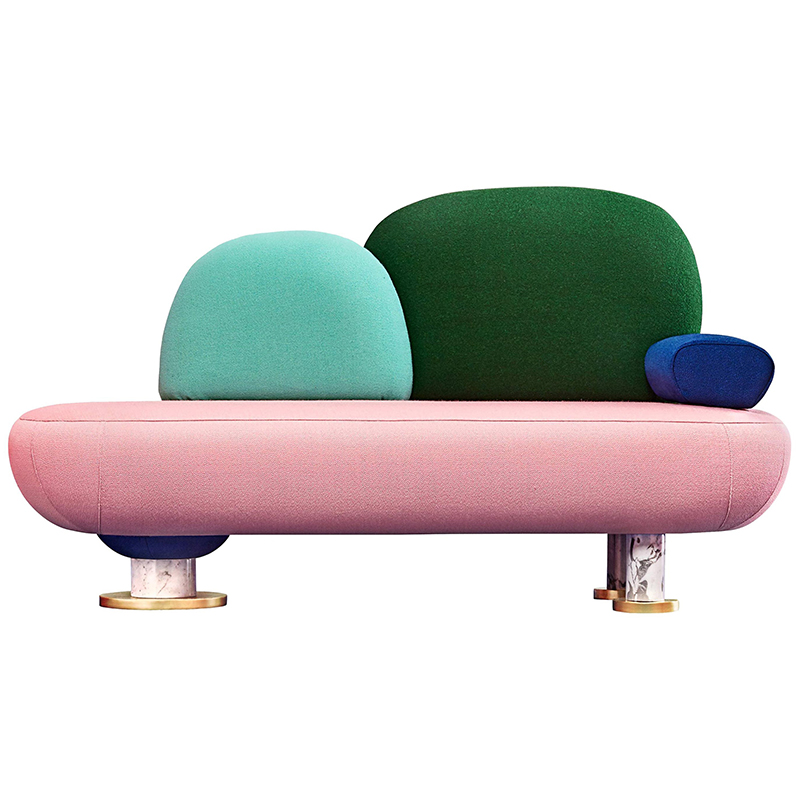 Дизайнерский диван  Toadstool Collection, Sofa Masquespacio Мульти Золотой Белый Мрамор Bianco в Ульяновске | Loft Concept 