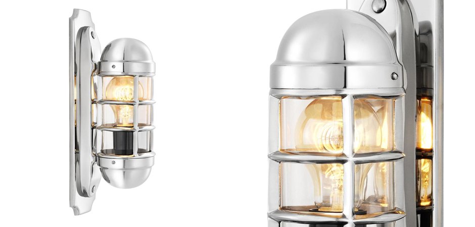 Бра Eichholtz Wall Lamp Le Caprice Nickel - Loft-Concept в Ульяновске