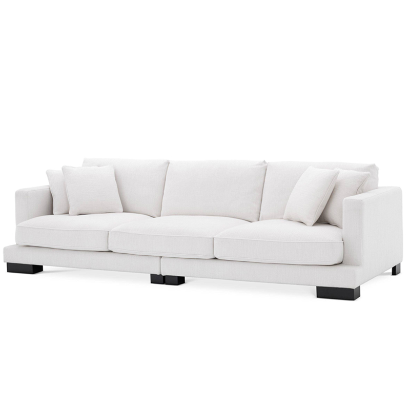 Диван Eichholtz Sofa Tuscany white Белый Черный в Ульяновске | Loft Concept 