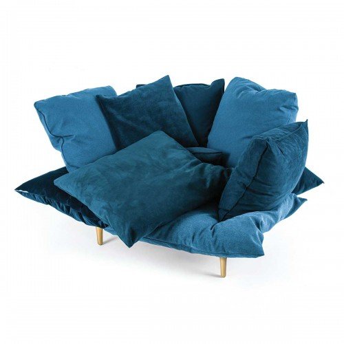 Кресло Seletti Armchair Comfy Turquoise Синий в Ульяновске | Loft Concept 