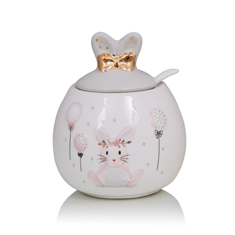 Ваза Kids Vase Bunny III Розовый пастельный Серый в Ульяновске | Loft Concept 