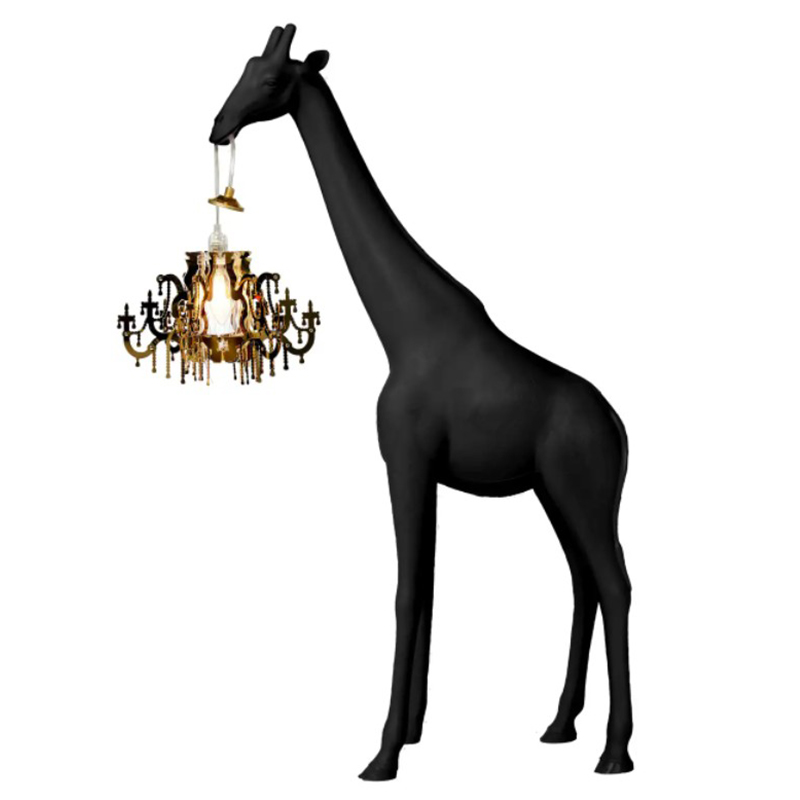 Настольная лампа черный жираф Black Giraffe Table Lamp Черный в Ульяновске | Loft Concept 