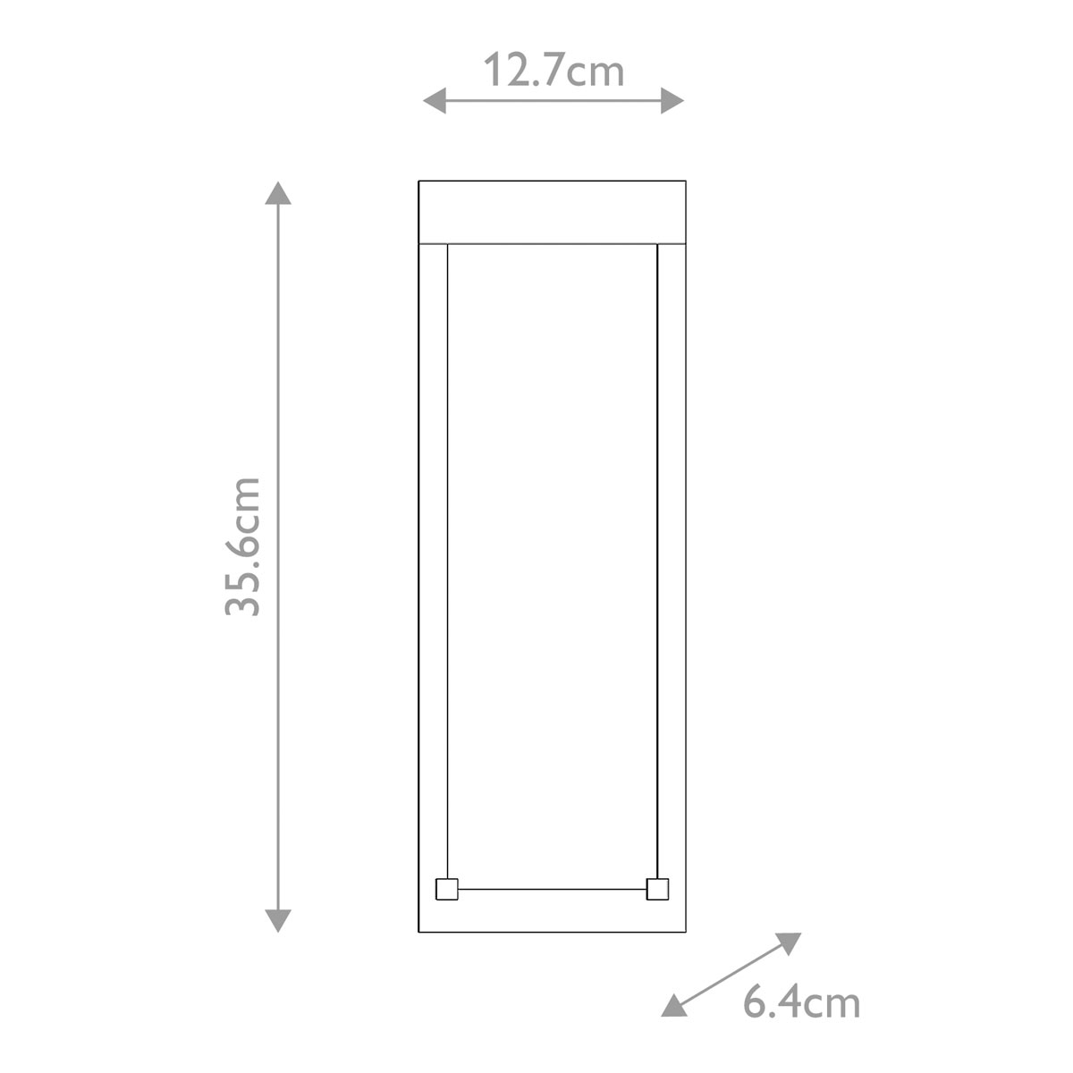Настенный фонарь уличный прямоугольный черного цвета со стеклом с пузырьками Eurofase в Ульяновске