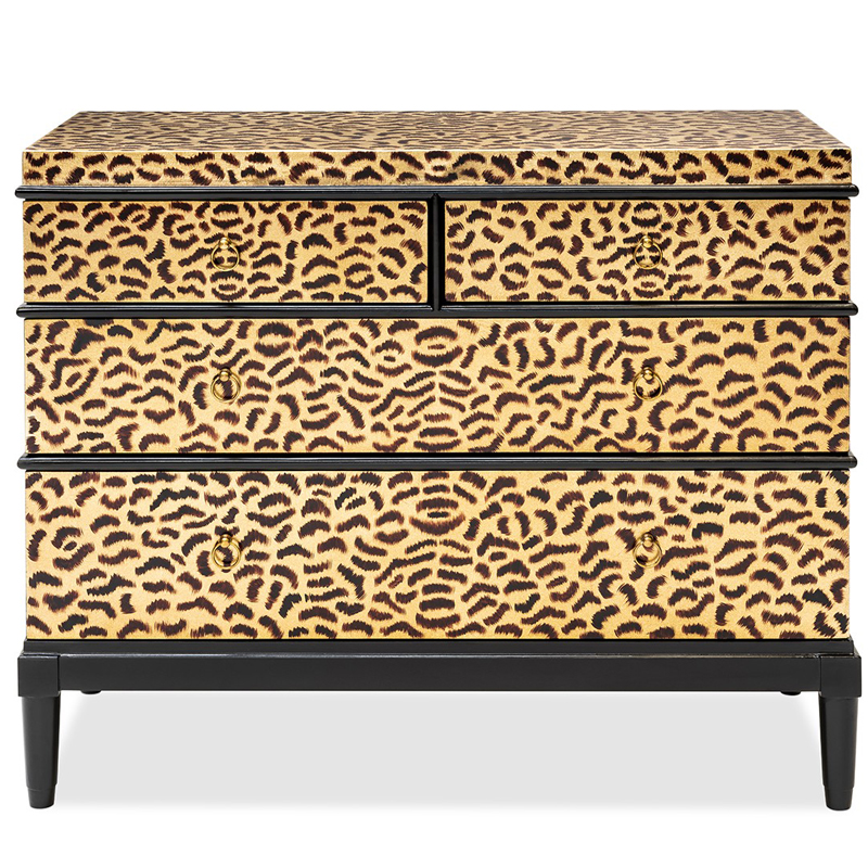 Комод DRESSER KRIZIA leopard Карамель Черный в Ульяновске | Loft Concept 