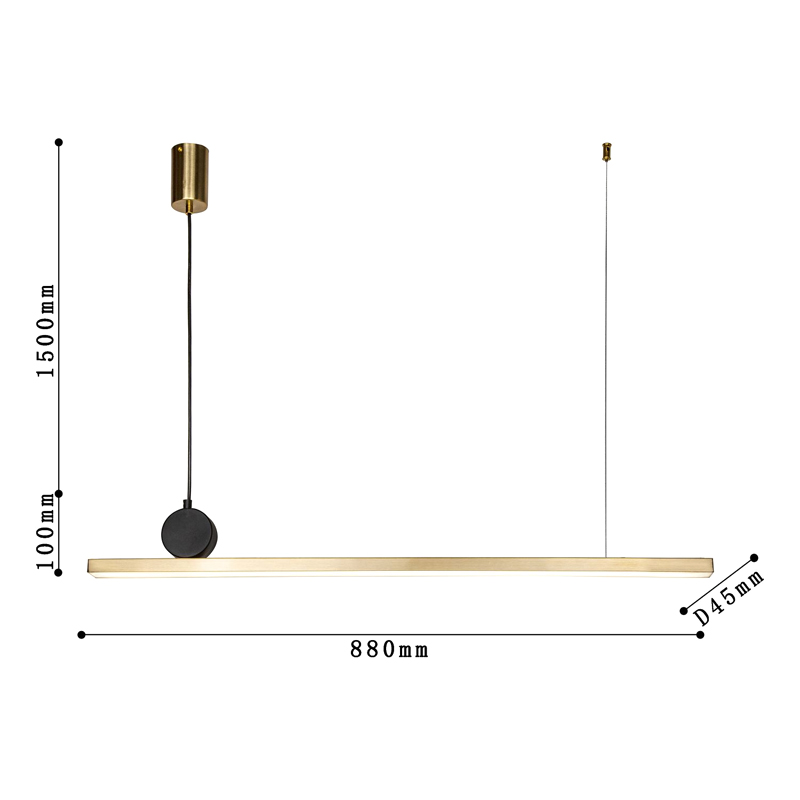 Светодиодная люстра DRAWING LINES Gold в Ульяновске