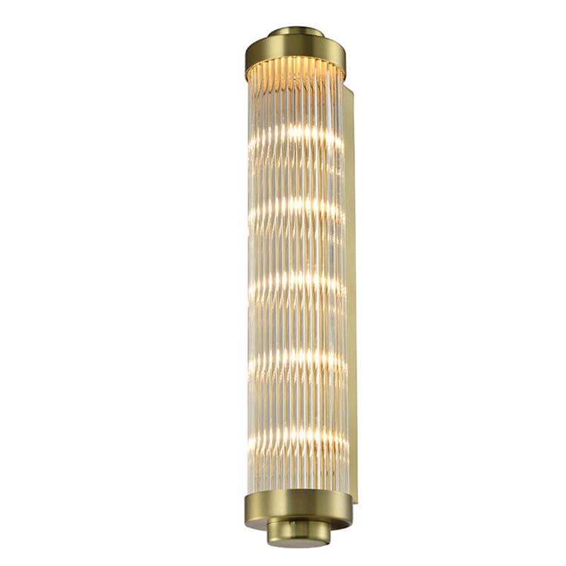 Бра Buck Glass TUBE Wall Lamp Brass Латунь Прозрачный (Transparent) в Ульяновске | Loft Concept 