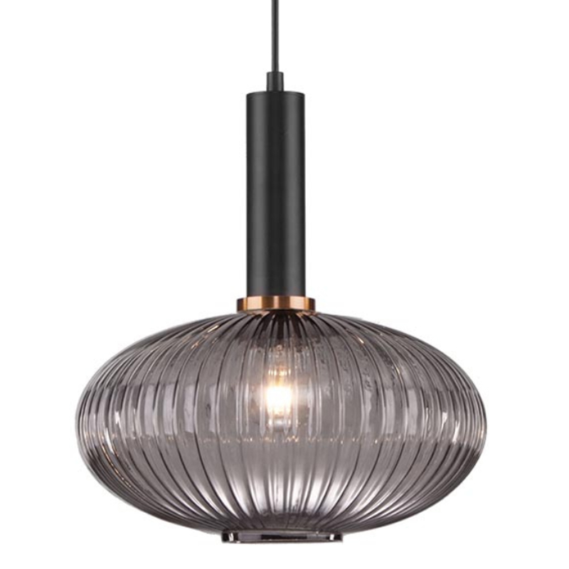 Светильник Ferm Living chinese lantern Gray II Серый (Gray) Черный в Ульяновске | Loft Concept 