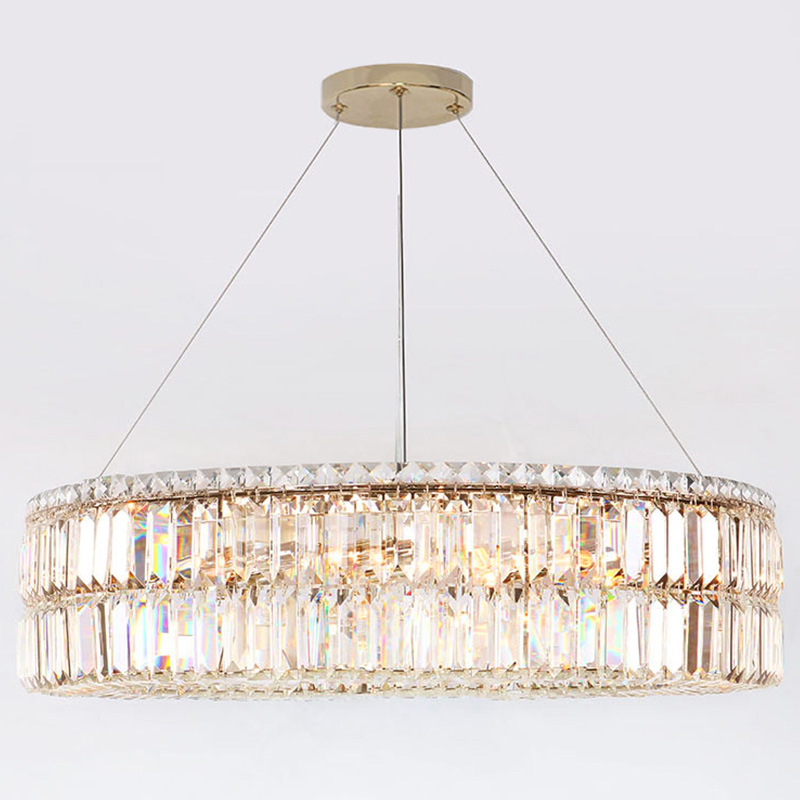 Люстра Darleen Crystal Gold Chandelier 17 Золотой Прозрачный (Transparent) в Ульяновске | Loft Concept 