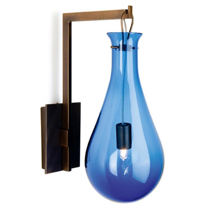 Бра Patrick Naggar Bubble Sconce blue Синий Черный в Ульяновске | Loft Concept 